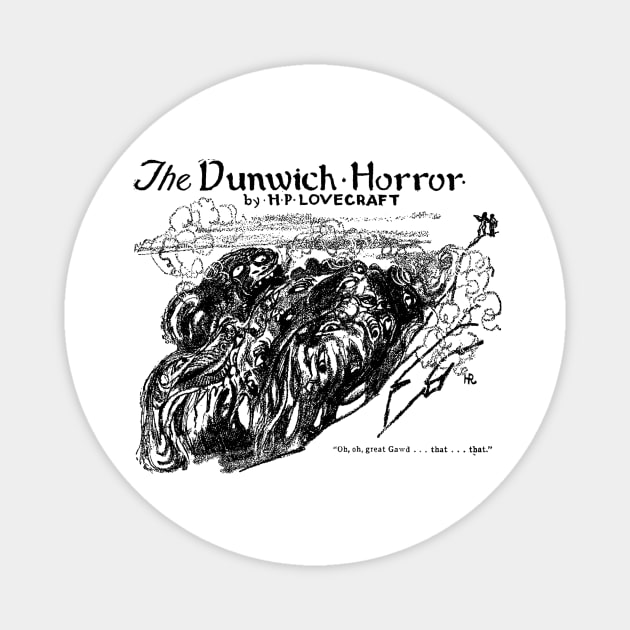 The Dunwich Horror H.P. Lovecraft Book Cover Magnet by buythebook86